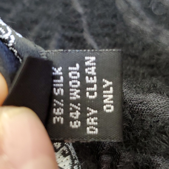 Cynthia Rowley Silk Wool Blend Black A-line dress - Picture 5 of 5